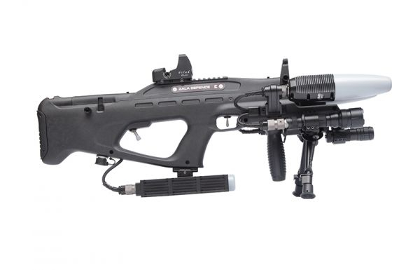 资料图片：卡拉什尼科夫公司推出的Rex-1“反无人机步枪”。（《论据与事实》周刊网站）