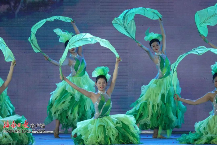 海南“三月三”晚会现场。海南日报记者 陈元才 摄