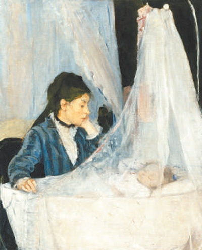 　　图为莫里索创作于1872年的《摇篮》。 