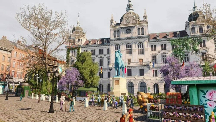 霍凯扬设计的欧洲城市。/受访者供图