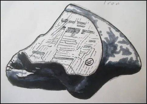 Rowton陨石画像。图片来源/伦敦自然博物馆