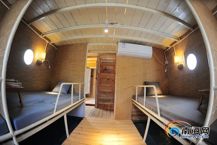 “海上书房”上的“船宿”。南海网记者 沙晓峰 摄