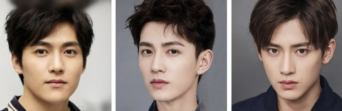 小冰合成的虚拟男友，帅气可比男明星，图片来源网络