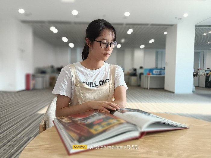 （开启人像虚化模式）