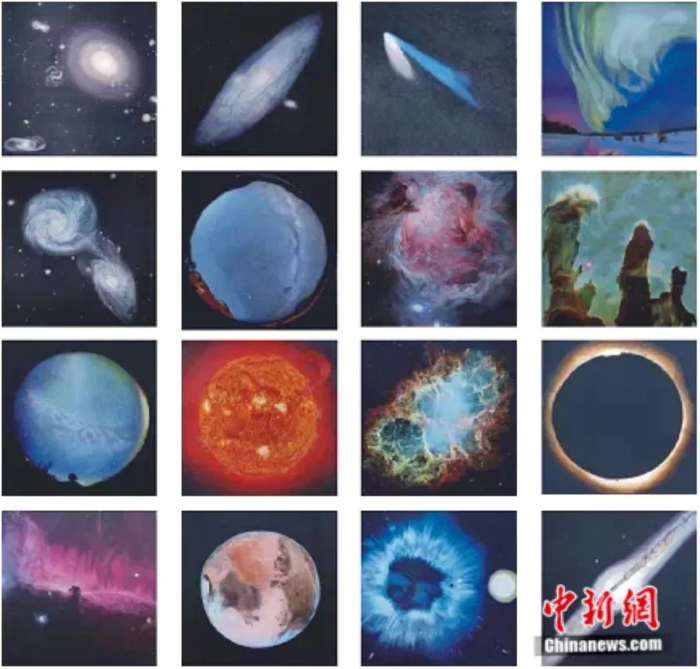 苏州绣娘陈英华的宇宙星空系列作品。 陈英华 供图