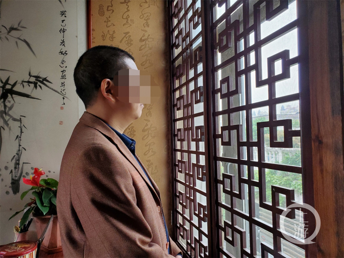 ▲江西豪斯建设工程有限公司实际控制人、南昌县政协委员刘志毅（化名）。摄影/上游新闻记者肖鹏