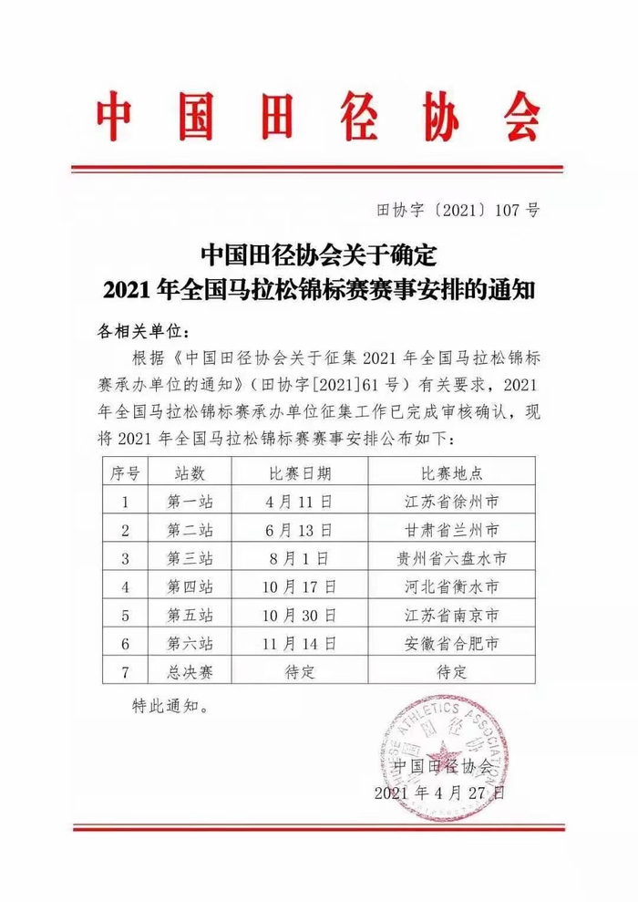 （图片来源▲中国田径协会）