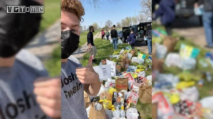 人们捐赠的食物