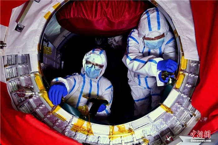 天和核心舱。图片来源：航天科技集团五院 供图