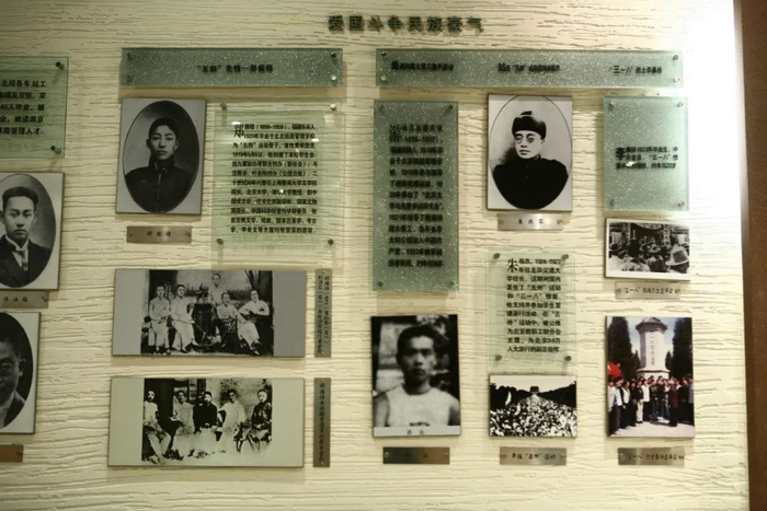 ▲北京交通大学校史馆内有关李廉桢烈士的介绍