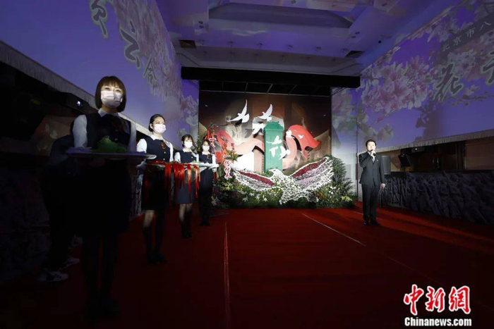 北京八宝山殡仪馆举办公众开放日。富田 摄