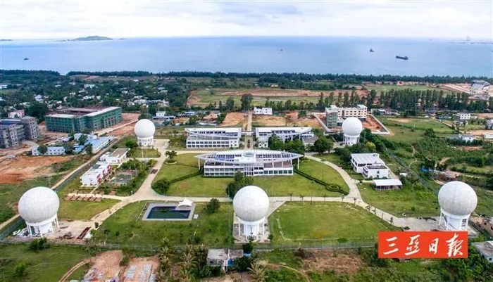 ▲高空俯瞰位于三亚的中科院空天信息研究院海南研究院。