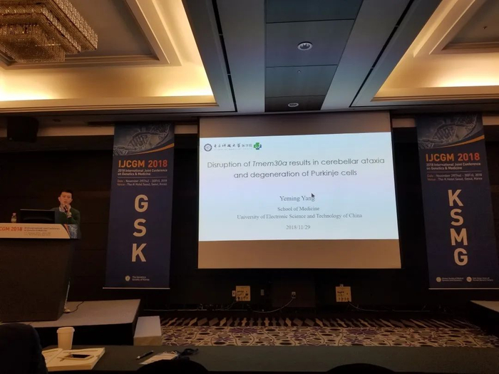 ▲杨业明参加学术会议