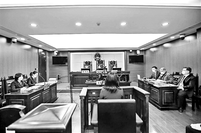  庭审现场供图/上海市第三中级人民法院