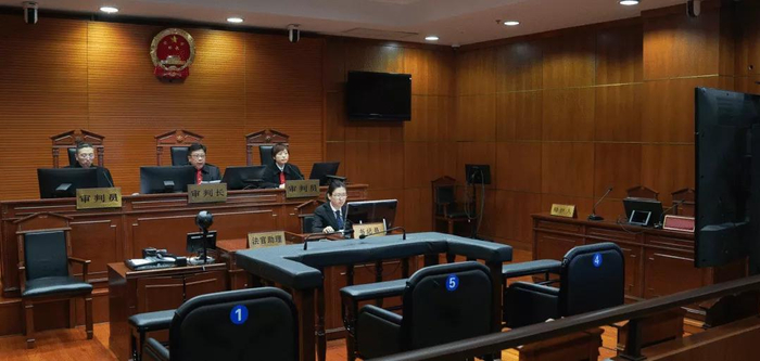 ↑江秋莲诉谭斌侮辱、诽谤案二审在线庭审现场