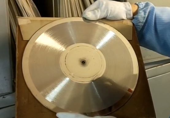 ▲《义勇军进行曲》唱片母版 