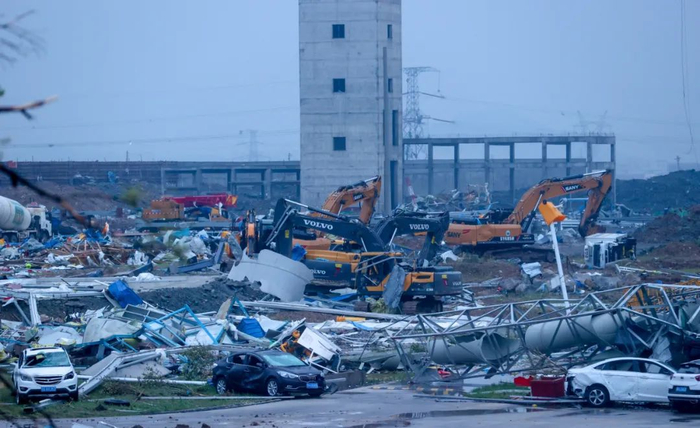 5月14日，武汉蔡甸区突发龙卷风。图/中国新闻图片网