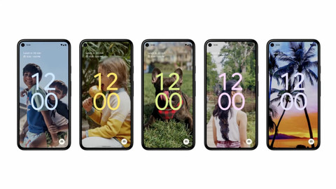 用户可以在Android12中自定义系统颜色来匹配壁纸