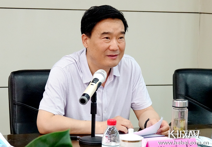 　张元贞作题为《把握机遇、乘势而上，力促全省跨境电子商务产业再上新台阶》讲话。长城网记者 信贺宁 摄