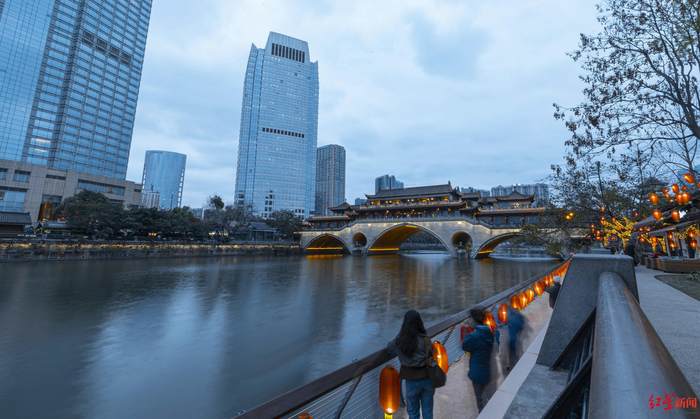 ▲成都锦江夜景