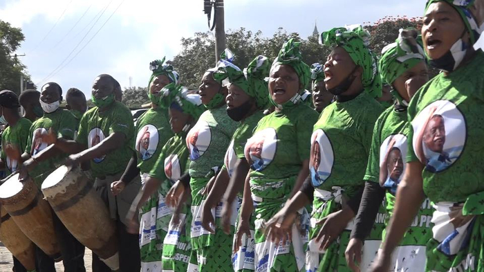 △赞比亚民众庆祝非洲解放日