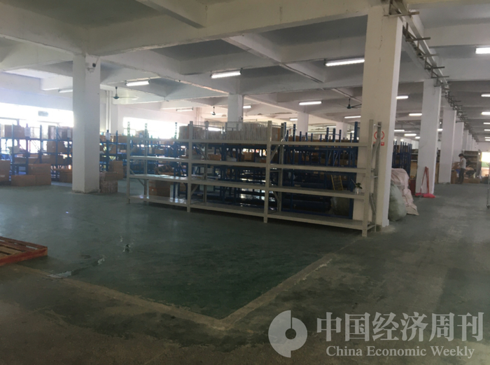 深圳基德科技公司的工厂已经停工，仓库正在打包最后一批产品 《中国经济周刊》记者&nbsp;邓雅蔓 | 摄
