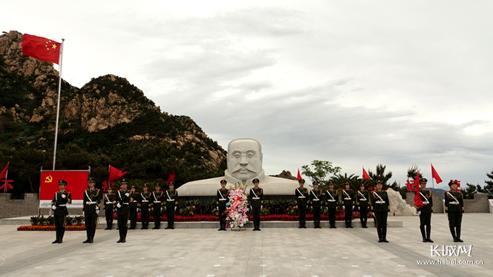 河北科技师范学院《岁月征程》MV拍摄现场。长城网记者 张晓明 摄