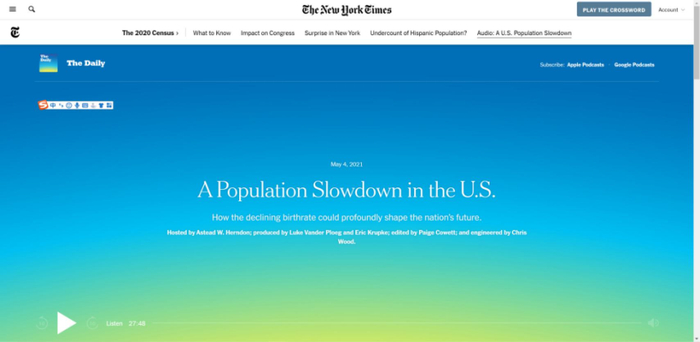 △《纽约时报》刊文指出，美国人口增速放缓将对其政治环境、经济环境和社会安全等问题产生深远影响 