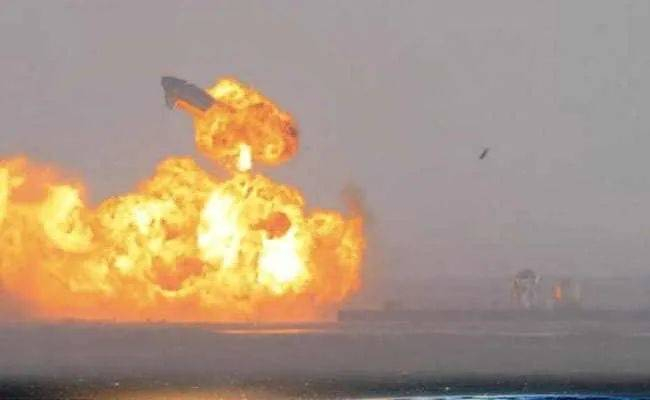 图注：SN10星舰原型爆炸画面