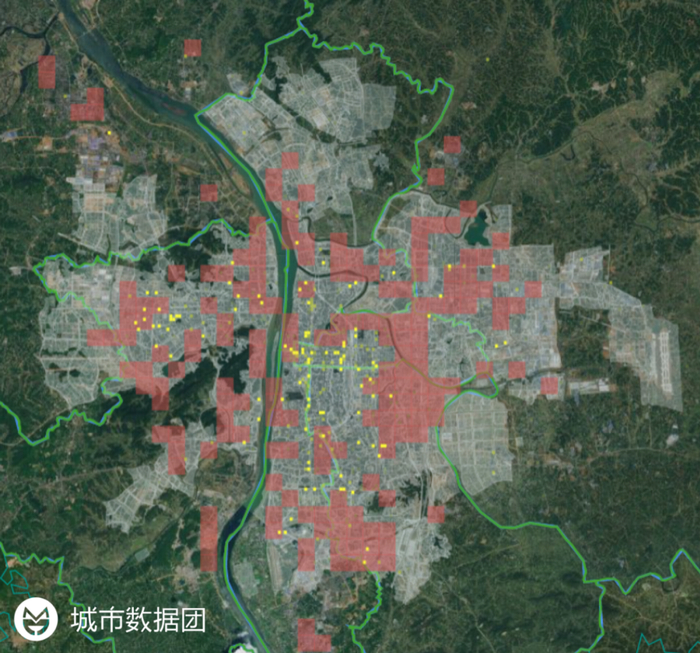 就业密度在下图：