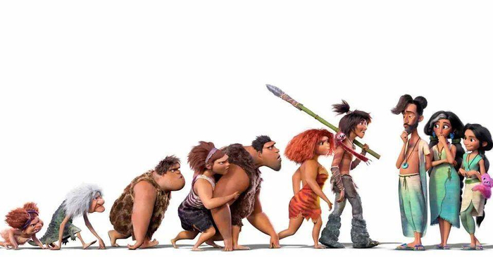 电影《疯狂原始人2》中的“原始人”与“文明人”