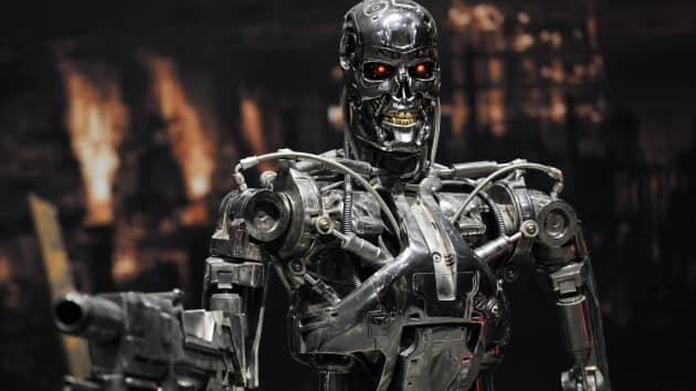  ▲电影《终结者2》中的T-800终结者机器人。图据法新社