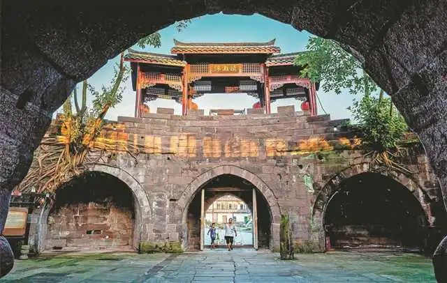 涞滩古镇，瓮城 合川区文化旅游委供图