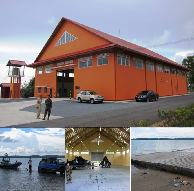 被拆除的军事设施 图自美国海军设施工程指挥部社交媒体账号