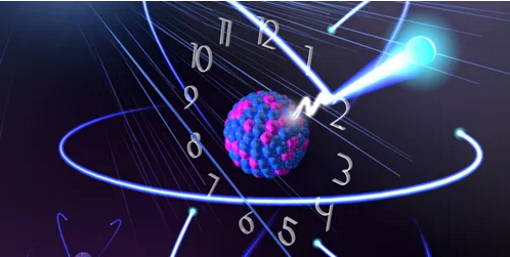 核钟的艺术家畅想图。| 图片来源：P. G. Thirolf et al., Ann. Phys. 531, 1800381 (2019)