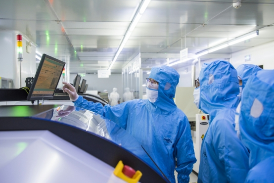 图为敏芯股份智慧工厂