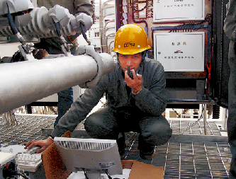 成碧可控串补装置测量验收现场。