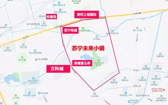 　　图|苏宁未来小镇效果图、大致区位