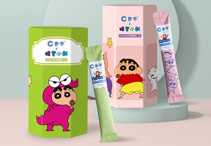 参半蜡笔小新便携漱口水（图片来源：参半天猫旗舰店）