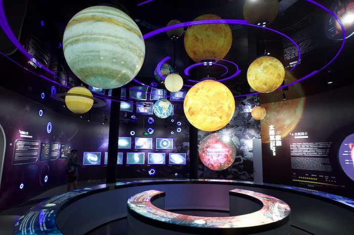 铁山寺天文科技馆内部澎湃新闻王昱图