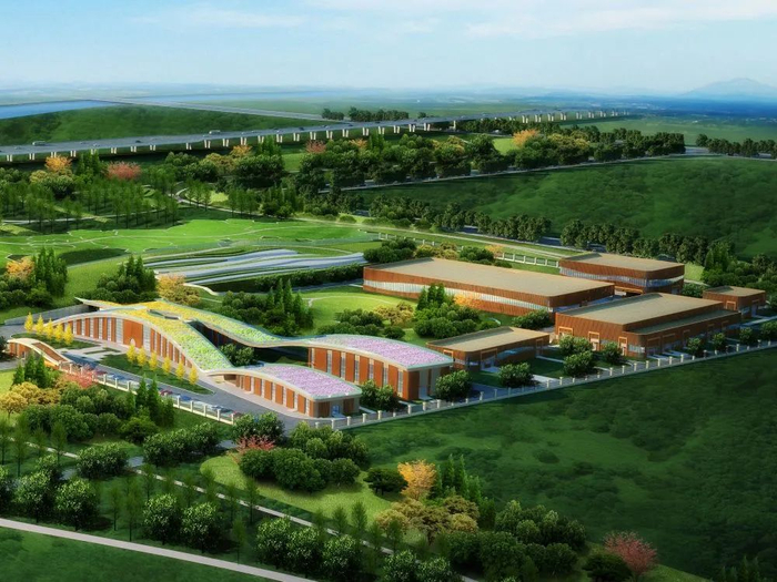 雄安新区起步区1号供水厂设计效果图（受访单位供图）