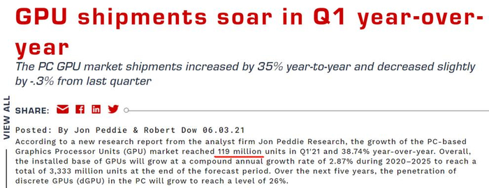 图片来源：Jon Peddie Research的研究报告