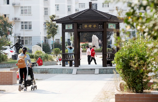 　　淮北市相山区老旧小区改造后小区一景。黄鹤鸣摄