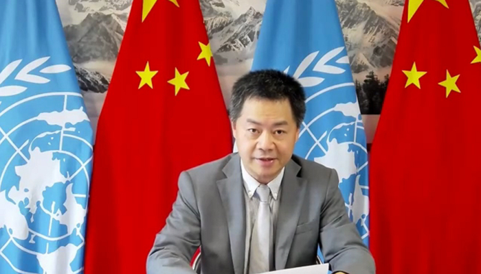 中国公使做联合发言 视频截图