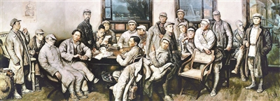 《遵义会议》（油画）沈尧伊1997年中国国家博物馆藏