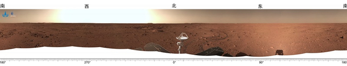 火星全局环境感知图（图片来源：国家航天局官网）