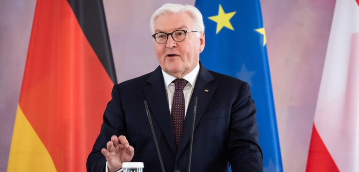 △德国总统施泰因迈尔 来源：德新社