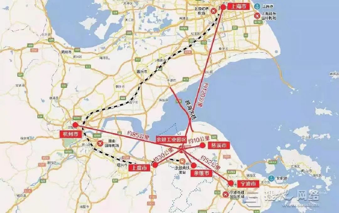 余姚区位优势图 （图源：搜地网络）