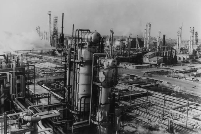 ▲辽阳石油化纤总厂，1979年建成投产。