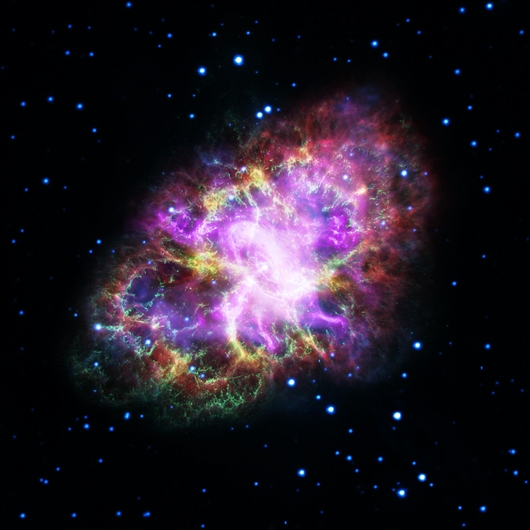 蟹状星云（图片来源：NASA）